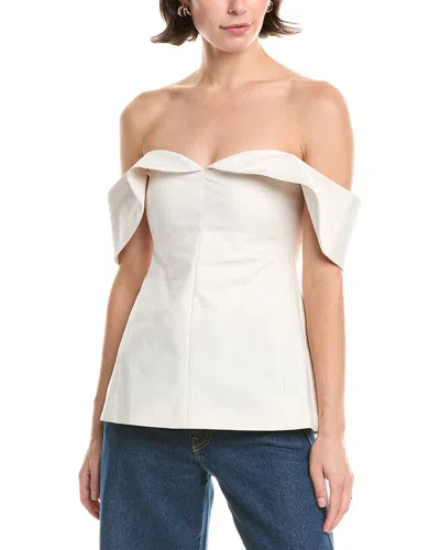Rebecca Taylor Off-shoulder Top In White