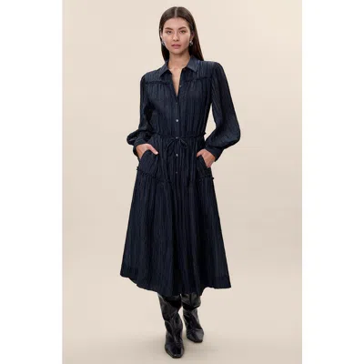 Rebecca Taylor Olivia Shirt Dress In Black