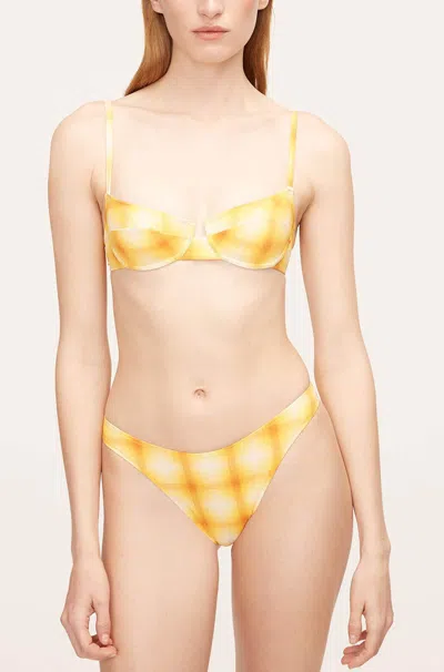Rebecca Taylor Ombre Plaid Bikini Top