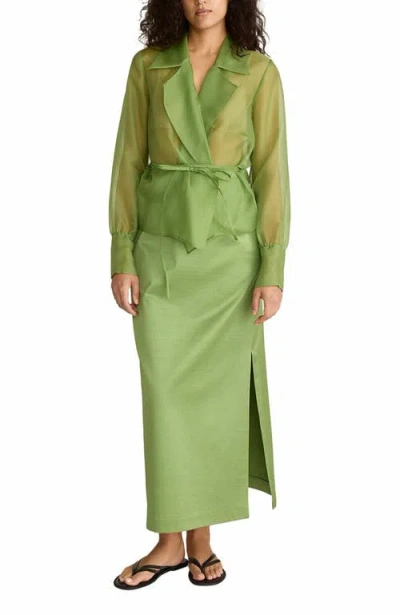 Rebecca Taylor Organza Wrap Shirt
