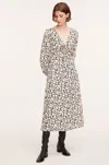 Rebecca Taylor Paige Fleur Drawsting Long Sleeve Dress