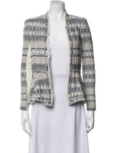 Pre-owned Rebecca Taylor Patterned Jacket In Blue