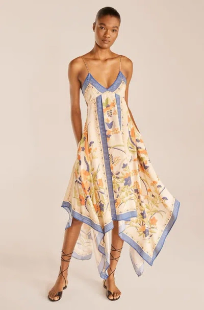 Rebecca Taylor Phoenix Dress In Fleur Coral Combo