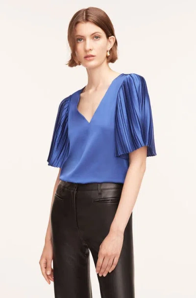 REBECCA TAYLOR REBECCA TAYLOR PLEATED SLEEVE BLOUSE
