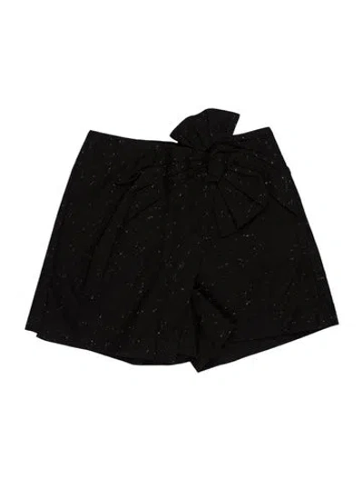 Pre-owned Rebecca Taylor Polka Dot Print Mini Shorts In Black