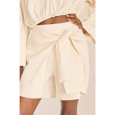 Rebecca Taylor Poplin Skort In Eggshell