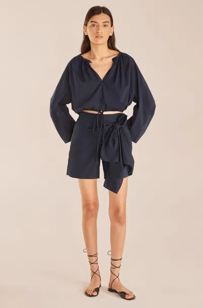 Rebecca Taylor Poplin Skort In Black