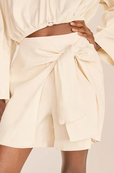 Rebecca Taylor Poplin Skort In White
