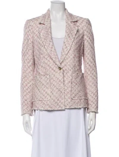 Pre-owned Rebecca Taylor Printed Blazer In Pink