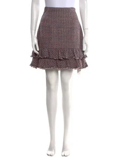 Pre-owned Rebecca Taylor Printed Mini Skirt W/ Tags In Pink