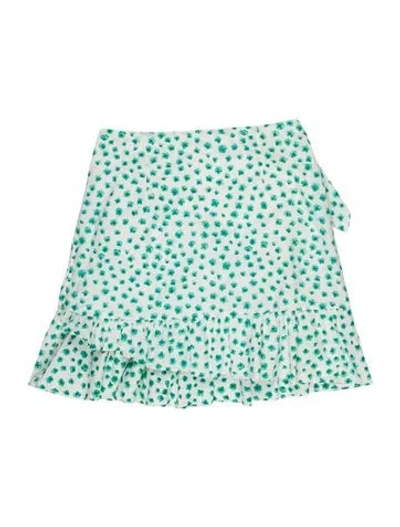 Pre-owned Rebecca Taylor Printed Mini Skirt In White