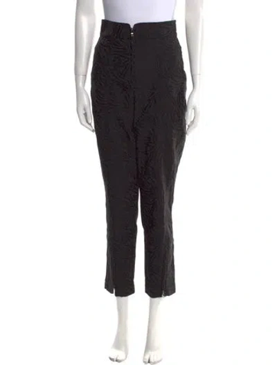 Pre-owned Rebecca Taylor Printed Skinny Leg Pants W/ Tags In Black