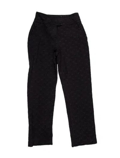 Pre-owned Rebecca Taylor Printed Straight Leg Pants In Purple