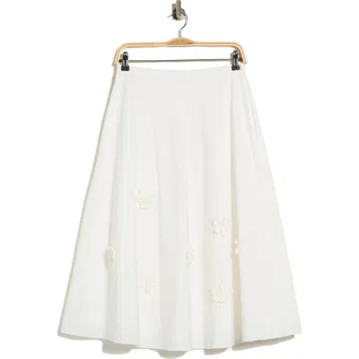 Rebecca Taylor Priya Cotton Poplin Skirt In Multi