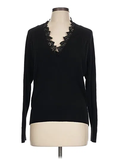 Pre-owned Rebecca Taylor Pullover Sweater In Black