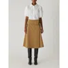 REBECCA TAYLOR REBECCA TAYLOR REFINED SATEEN FOLDOVER WRAP SKIRT