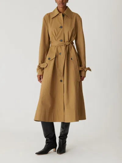 Rebecca Taylor Refined Sateen Trench Coat