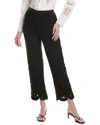 Rebecca Taylor Retro Lace Silk-blend Pant In Black