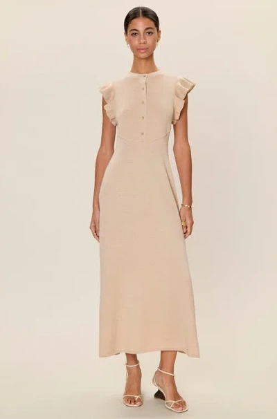 Rebecca Taylor Rhea Sweater Midi Dress In Brown