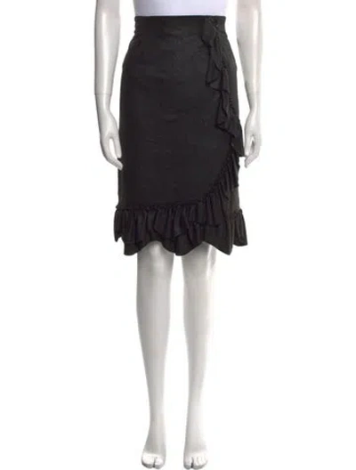 Pre-owned Rebecca Taylor Ruffle Embellishment Knee-length Skirt In Multi
