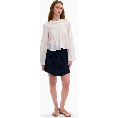 Rebecca Taylor Sabine Blouse In White