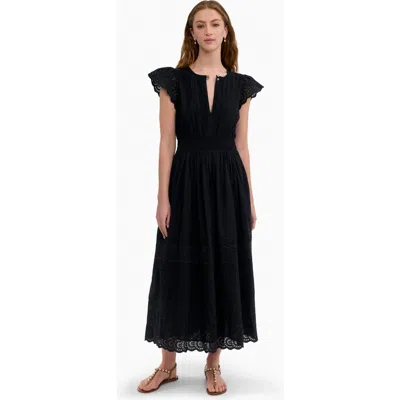 Rebecca Taylor Sabine Dress In Black