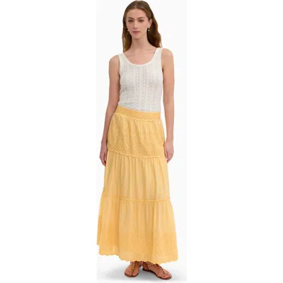 Rebecca Taylor Sabine Skirt In Yellow