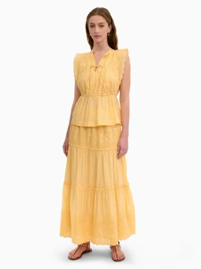 Rebecca Taylor Sabine Top In Yellow