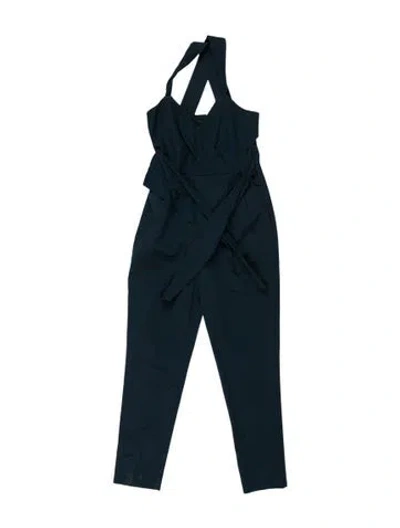 Pre-owned Rebecca Taylor Scoop Neck Jumpsuit In Blue