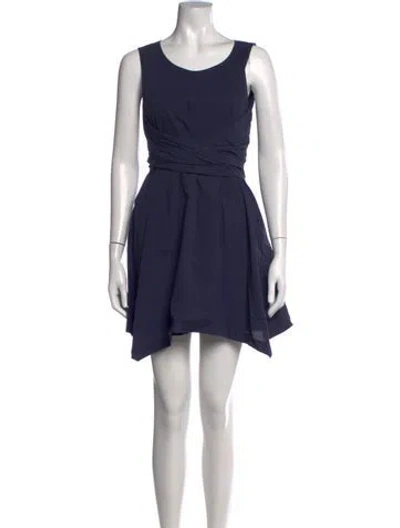 Pre-owned Rebecca Taylor Scoop Neck Jumpsuit In Blue
