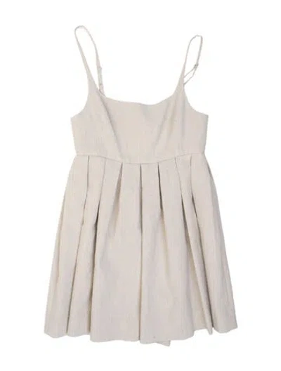 Pre-owned Rebecca Taylor Scoop Neck Romper W/ Tags In Neutral