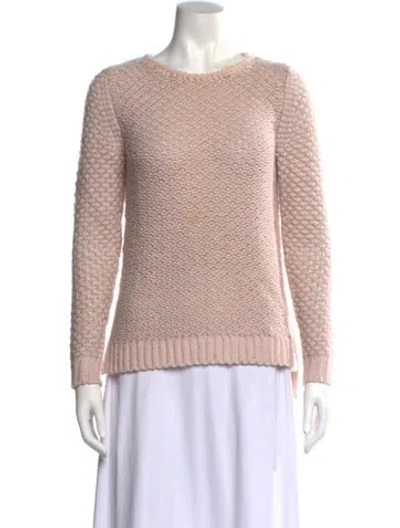 Pre-owned Rebecca Taylor Scoop Neck Sweater In Pink