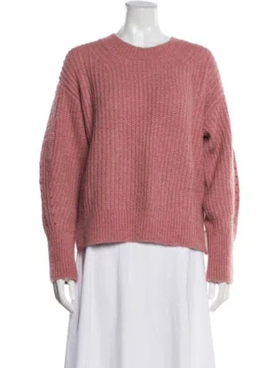 Pre-owned Rebecca Taylor Scoop Neck Sweater In Pink