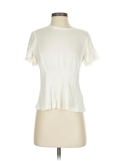 Pre-owned Rebecca Taylor Short Sleeve T-shirt In White