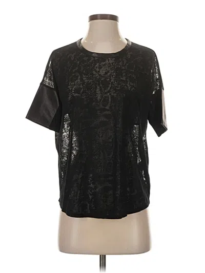 Pre-owned Rebecca Taylor Short Sleeve T-shirt In Black