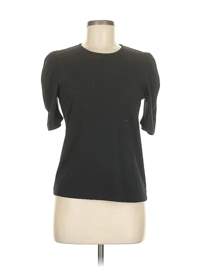 Pre-owned Rebecca Taylor Short Sleeve Turtleneck In Black