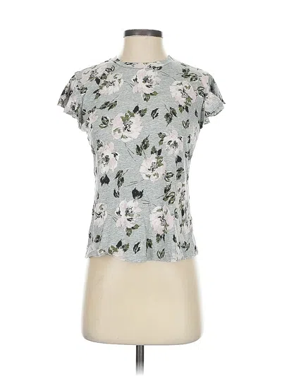 Pre-owned Rebecca Taylor Short Sleeve Turtleneck In Gray