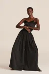 Rebecca Taylor Silk Charmeuse Flow Pant In Black