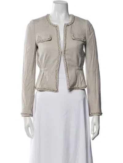 Pre-owned Rebecca Taylor Silk Jacket In Neutral
