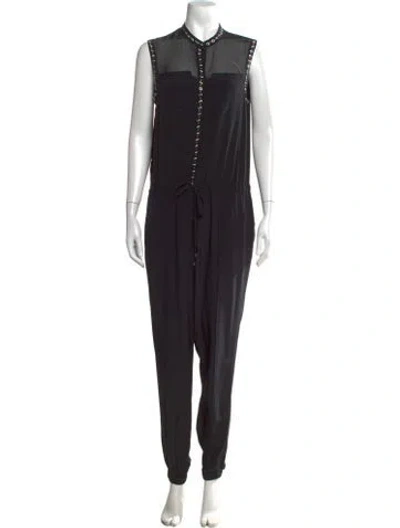 Pre-owned Rebecca Taylor Silk Jumpsuit In Black
