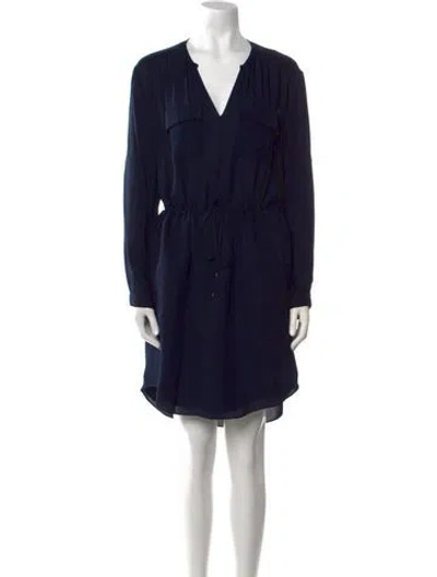 Pre-owned Rebecca Taylor Silk Knee-length Dress In Black