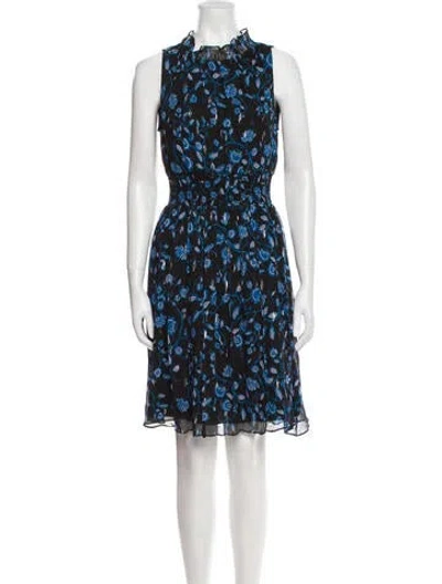 Pre-owned Rebecca Taylor Silk Knee-length Dress In Multi