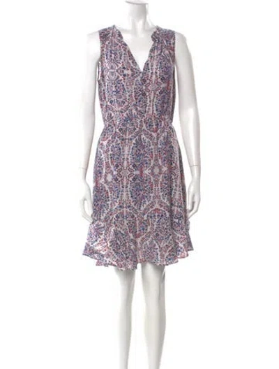 Pre-owned Rebecca Taylor Silk Knee-length Dress In White