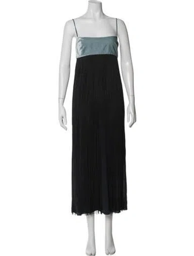 Pre-owned Rebecca Taylor Silk Long Dress In Black