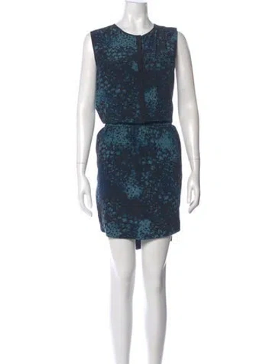 Pre-owned Rebecca Taylor Silk Long Dress In Blue