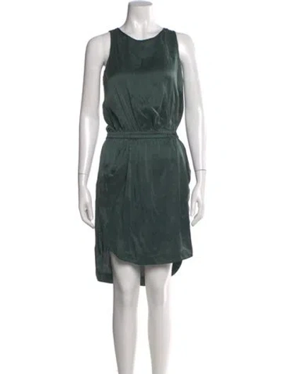 Pre-owned Rebecca Taylor Silk Midi Length Dress In Green