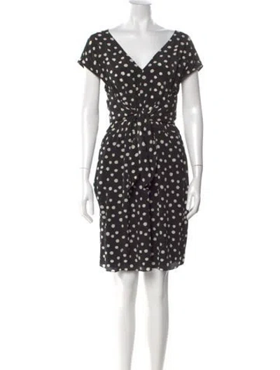 Pre-owned Rebecca Taylor Silk Mini Dress In Black