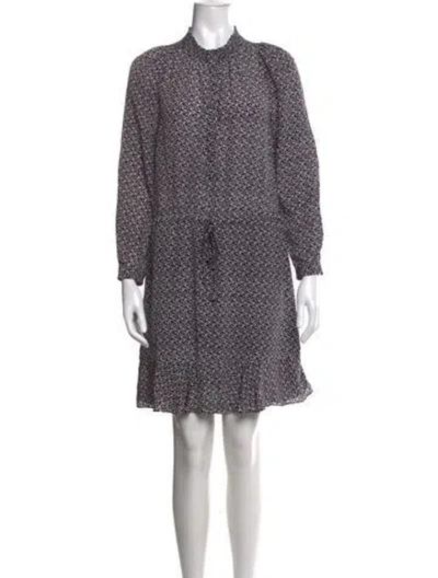 Pre-owned Rebecca Taylor Silk Mini Dress In Black
