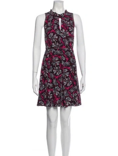 Pre-owned Rebecca Taylor Silk Mini Dress In Blue