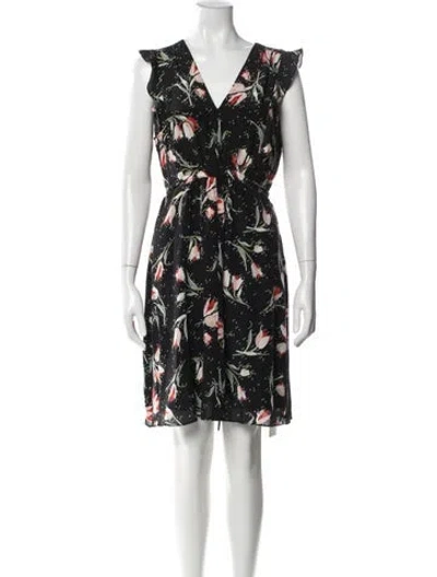 Pre-owned Rebecca Taylor Silk Mini Dress In Multi